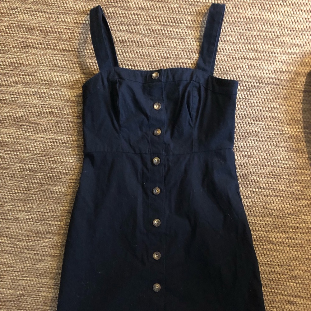 Hollister Black Button-Up Mini Dress size Small